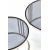 Verado salongbord 60/80 cm - Rkt glass/krom