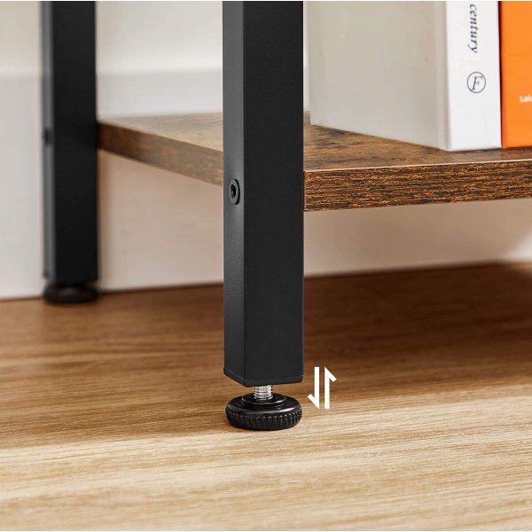 Petter bokhylle 40 x 187,5 cm - Brun/svart Petter bokhylle 40 x 187,5 cm - Brun/svart