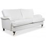 Howard London Premium 3-seters rett sofamodell - Hvit PU