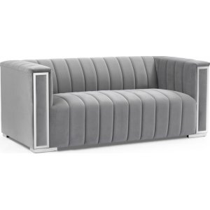 Vogue 2-seters sofa i gr flyel