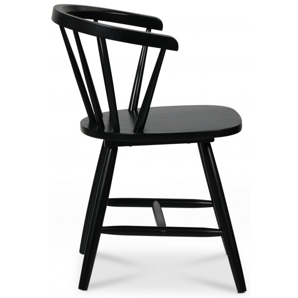 Pinnestol Fårö Karmstol - Svart Pinnestol Fårö Karmstol - Svart