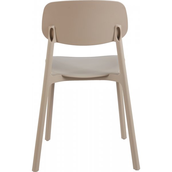 Archimedes stablebar spisestol - Stol i beige plast Archimedes stablebar spisestol - Stol i beige plast