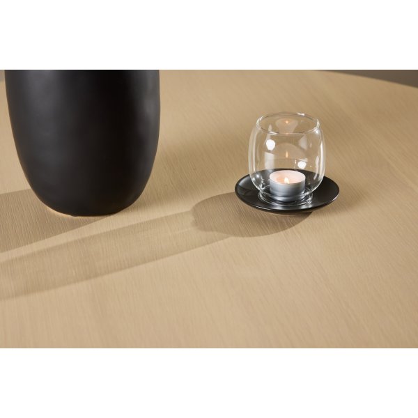 Copenhagen sofabord Ø100 cm - Whitewash/sort Copenhagen sofabord Ø100 cm - Whitewash/sort