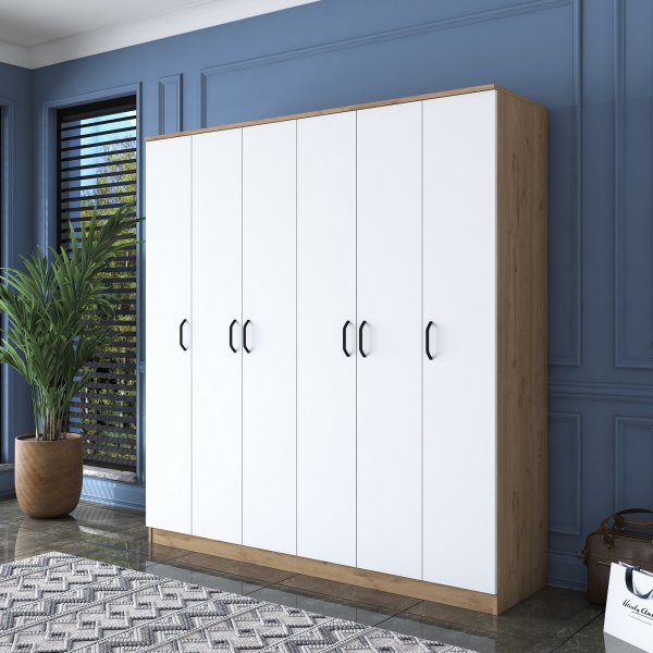 Baden garderobe 14 - Valnøtt/hvit Baden garderobe 14 - Valnøtt/hvit