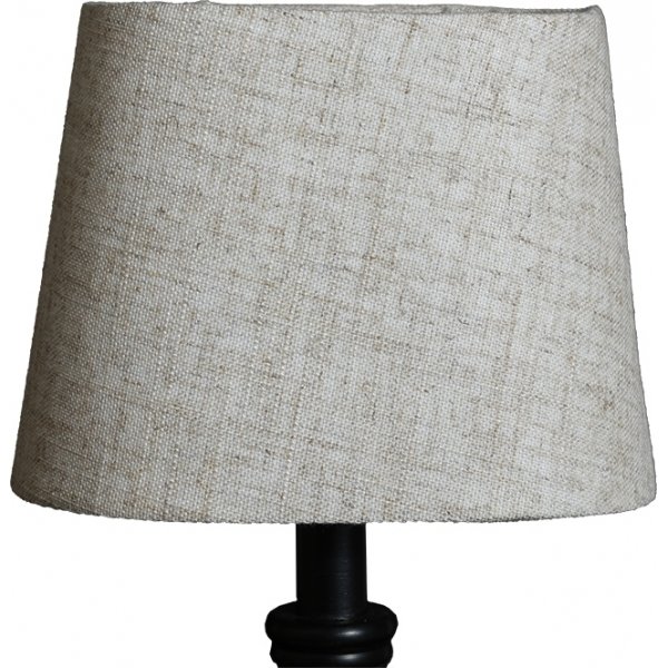 Grov lin lampeskjerm oval - Beige