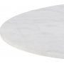 Corby salongbord 80 cm - Hvit/nikkel