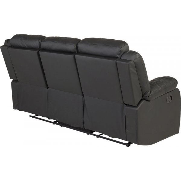 reclinersofa Rochelle - Svart PU