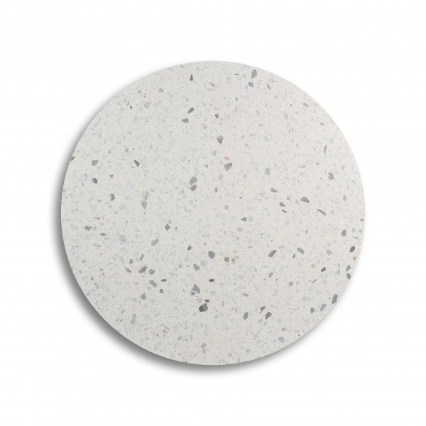 Terrazzo rundt sofabord Ø 80 cm - Bianco Terrazzo & underdel Star messing Terrazzo rundt sofabord Ø 80 cm - Bianco Terrazzo & underdel Star messing
