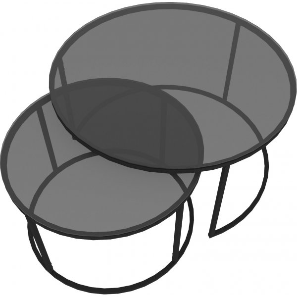 Kyoto sidebord Ø60/80 cm - Sort Kyoto sidebord Ø60/80 cm - Sort