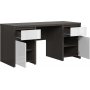 Kaspisk skrivebord 160 x 65 cm - Wenge/hvit