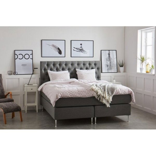 Dream komplett sengepakke med gavl 7-soners kontinentalseng - Gr�