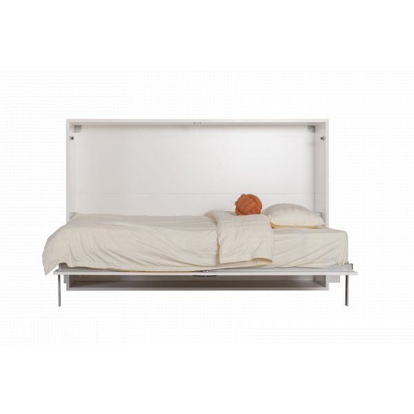 Veggseng 90200 cm horisontal - Hvit - Compact Living