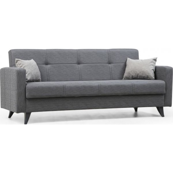 Polya 3-seters sovesofa - Mrkegr