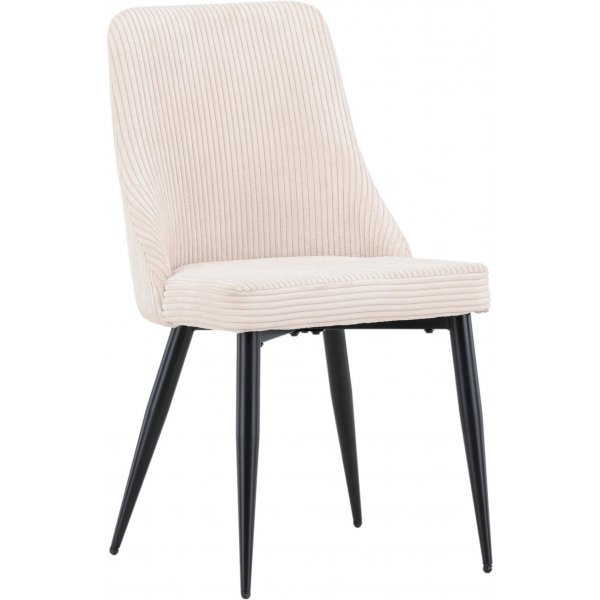 Leone spisestuestol - Beige kordflyel