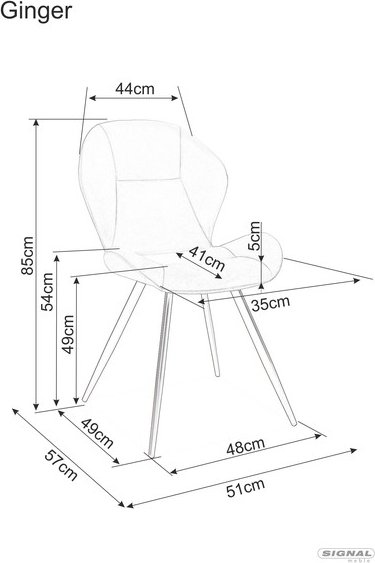 Ginger spisestuestol - Grønn fløyel Ginger spisestuestol - Grønn fløyel