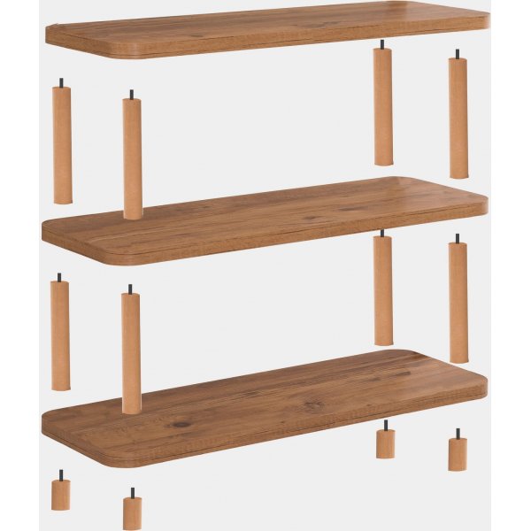 Step bokhylle - Furu Step bokhylle - Furu