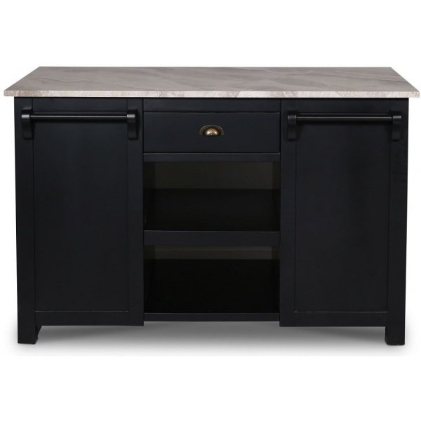 Heritage kjkkeny med Marmor - Svart/lys marmor