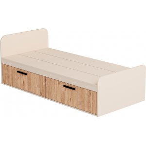 Newra enkeltseng 190 x 90 cm - Furu/beige