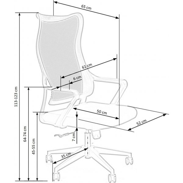 Selva kontorstol - Sort/grå Selva kontorstol - Sort/grå
