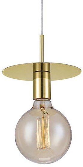 Disc Taklampe - Messing