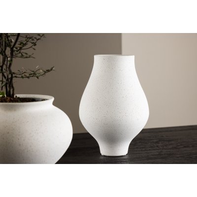 Rellis vase 14 x 24 cm - Hvit