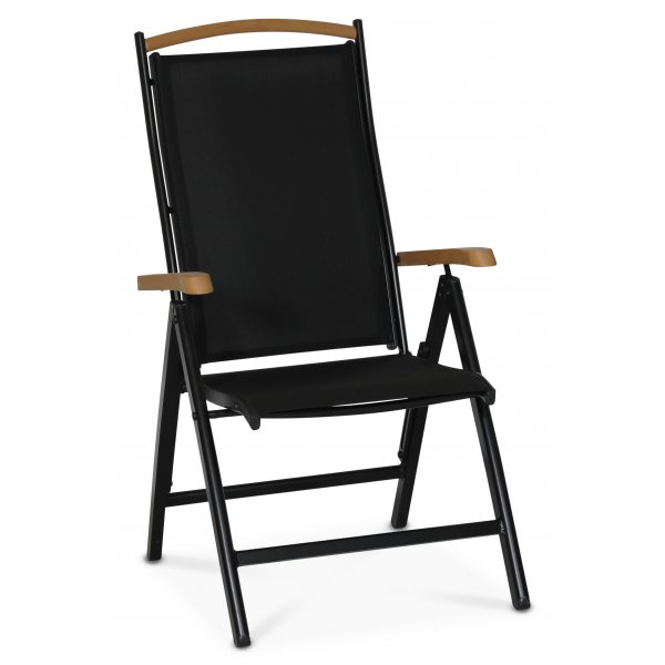 Ekens stillingsstol - Svart aluminium / Polywood