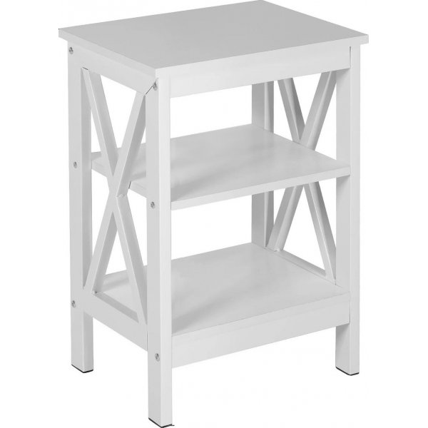 Klassisk sidebord Hvit - 50 x 30 cm
