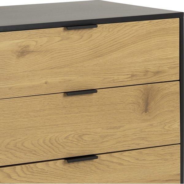 Seaford skjenk 160 cm - Sort