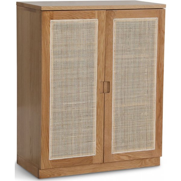 Level skap med d�rer i rotting - Eik