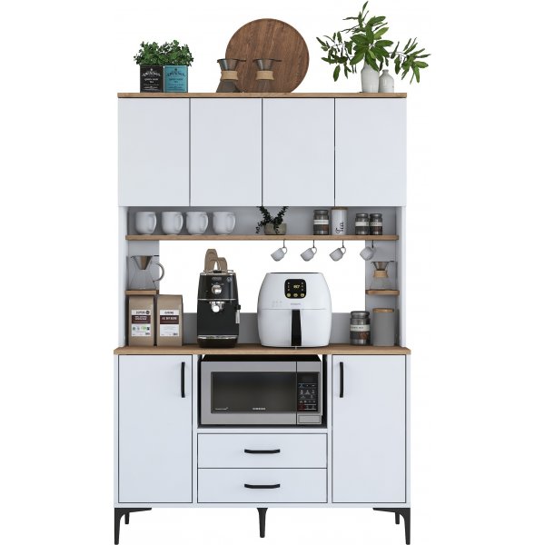 Jeriko kjøkkenskap 168 - Hvit/valnøtt Jeriko kjøkkenskap 168 - Hvit/valnøtt