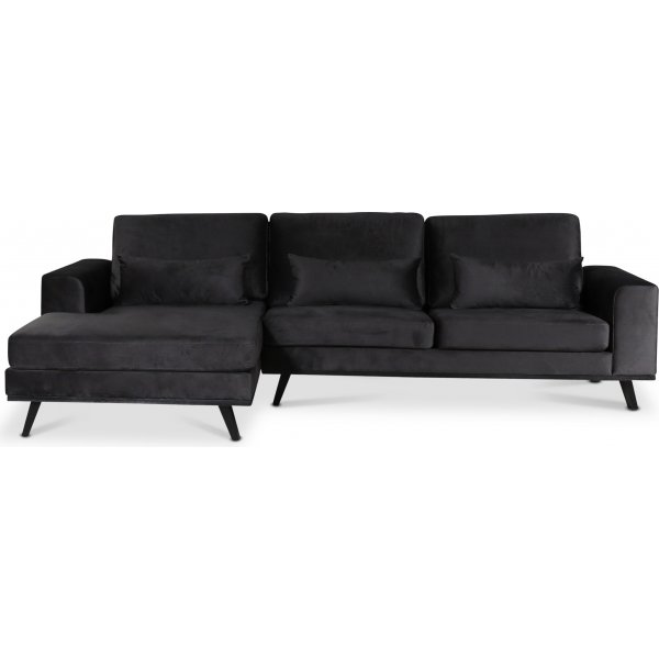 Ranger divansofa venstre - Antrasittgr flyel