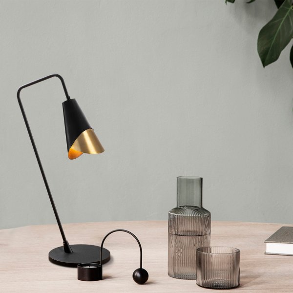 Pacman bordlampe - Svart/vintage