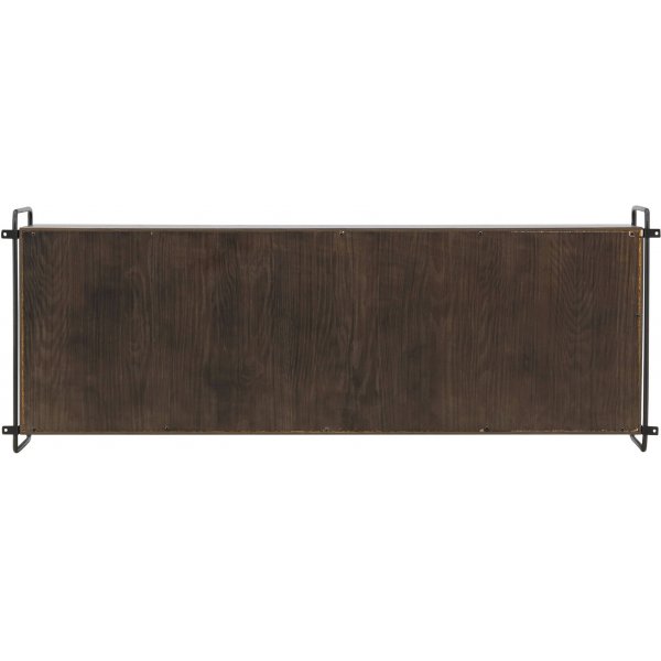 Paris veggskap 48 x 122 cm - Sort/Mocca Paris veggskap 48 x 122 cm - Sort/Mocca