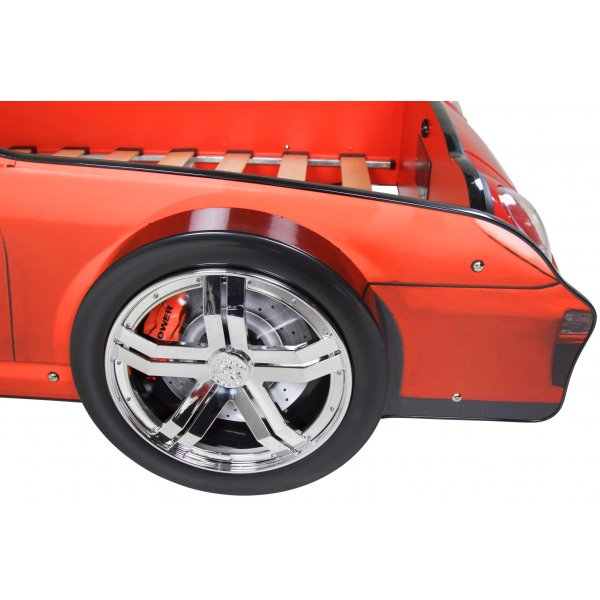 Barneseng sportbil 911 med belysning - Rød Barneseng sportbil 911 med belysning - Rød