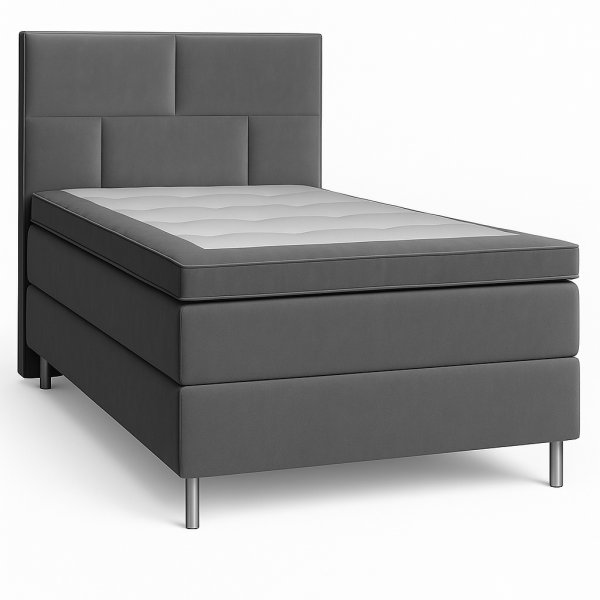 Hilton Deluxe seng 90200 cm - Gr flyel