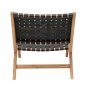 Lina Loungestol - Sort lr lys teak