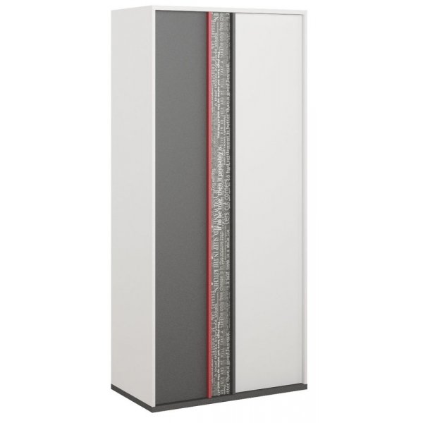 Jacklyn garderobe - Hvit/graphite