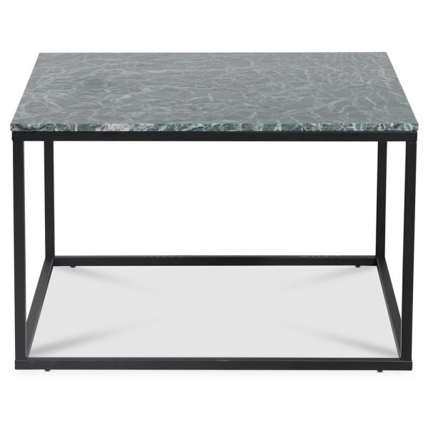 Accent stuebord 75 - Grønn marmor / Svart Accent stuebord 75 - Grønn marmor / Svart
