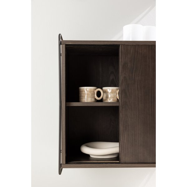 Paris veggskap 68 x 60 cm - Sort/Mocca Paris veggskap 68 x 60 cm - Sort/Mocca