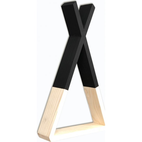 Rafa vegghylle 139 - Valnøtt/svart Rafa vegghylle 139 - Valnøtt/svart