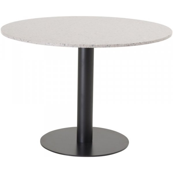 Spisebord Basebox 106 cm - Svart / Gr Terrazzo