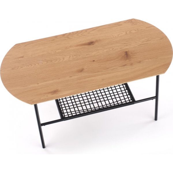 Bak salongbord 105 x 55 cm - Eik/sort Bak salongbord 105 x 55 cm - Eik/sort