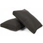 Hjrnesofa Lagos med bord - Gr/svart melert