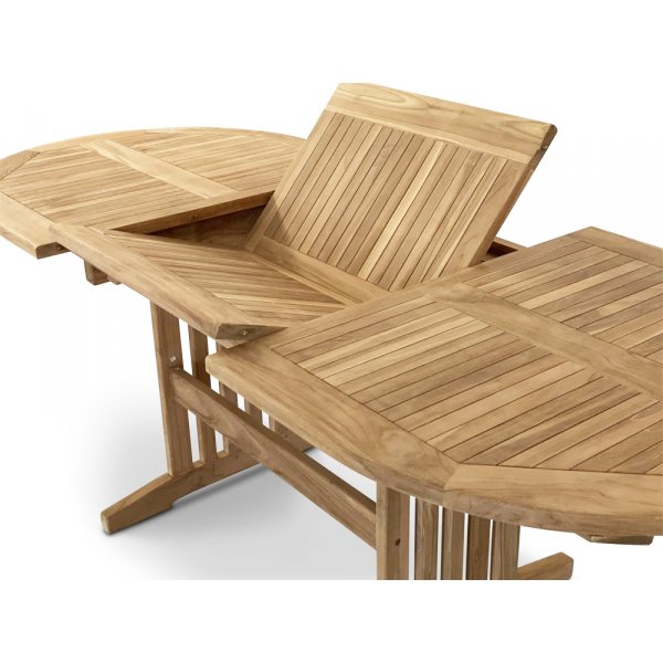 Grunnebo ovalt spisebord 150-210 cm butterfly - Teak Grunnebo ovalt spisebord 150-210 cm butterfly - Teak