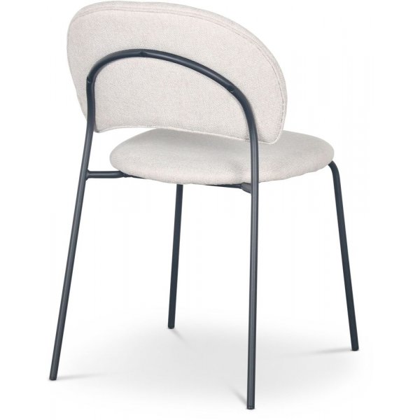 Hogrn stol - Beige stoff / svart