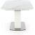 Risk spisebord 160-200 cm - Hvit marmor