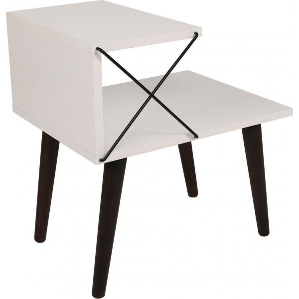 Cross nattbord - Hvit