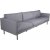 Eden 3-seter sofa B262 cm - Grtt stoff + Flekkfjerner for mbler