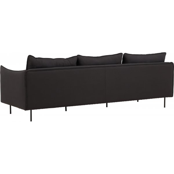 Sofa i svart stoff Sofa i svart stoff