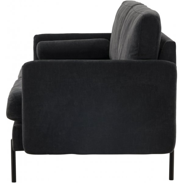 Antibes 2-seters sofa - Sort/Mørkegrå Antibes 2-seters sofa - Sort/Mørkegrå